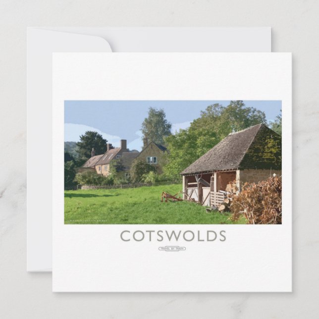 Cartão De Festividades Cotswolds Poster (Frente)