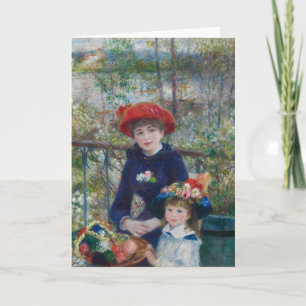 Cartão De Festividades Cottagecore Jardim Paisagístico das Irmãs Renoir