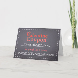 Cartão De Festividades Coupon do quadro do namorados