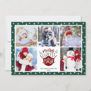 Cartão De Festividades COVID-19 FELIZ Cristo MASK Luzes de Fada 5 Foto