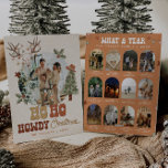 Cartão De Festividades Cowboy Christmas Multi Photo Year In Review<br><div class="desc">This is a cowboy Christmas holiday card template featuring a western design. The only elements that are not editable are the words "HO HOW HOWDY CHRISTMAS" // For more holiday card options, please search "HOLIDAY CARDS" in the Sincerely By Nicole Zazzle store. * If you like this design but don't...</div>