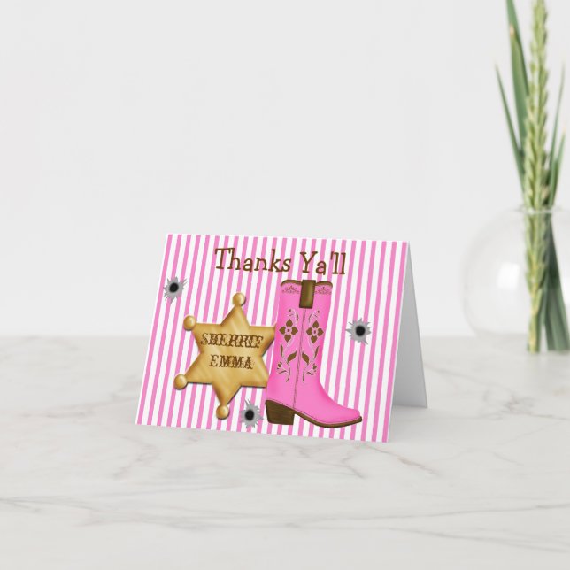 Cartão De Festividades Cowboy Wild West Note Cards (Frente)