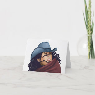 Cartão De Festividades Cowgirl