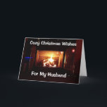 CARTÃO DE FESTIVIDADES COZY CHRISTMAS DESEJA PELO MEU "MARIDO"<br><div class="desc">CELEBRE "SEU MARIDO" ESTE NATAL FAZ COM QUE SEJA "ESPECIAL PARA VOCÊS DOIS" E O FAÇA DURAR O ANO INTEIRO,  TAMBÉM! UM FOGO QUENTE É BOM E REALMENTE ROMÂNTICO TAMBÉM!</div>