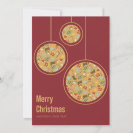 Cartão De Festividades Cozy Christmas & Happy New Year Card