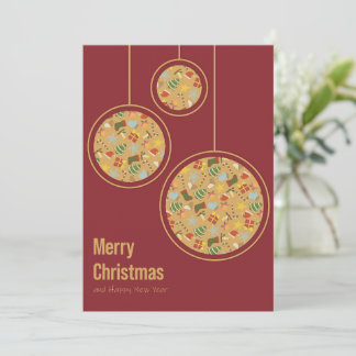 Cartão De Festividades Cozy Christmas & Happy New Year Card