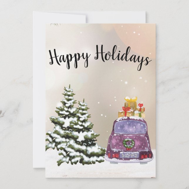 Cartão De Festividades CozyBun  (Frente)