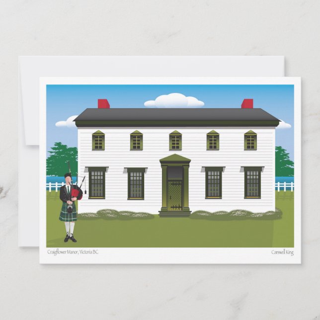 Cartão De Festividades Craigflower Manor (Frente)