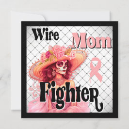 Cartão De Festividades Crânio de açúcar para conhecimento do Cancer