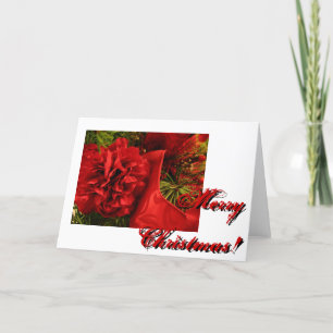 Cartão De Festividades Cravos de Natal