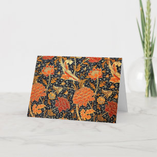 Cartão De Festividades Cray, a William Morris design
