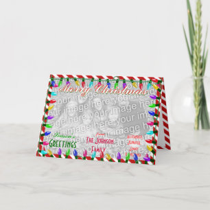 Cartão De Festividades Create a custom Merry Christmas Family Photo
