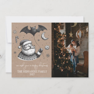 Cartão De Festividades Creepy Wreath