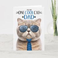 Creme de Frio Escocês Dia de os pais um gato Legal