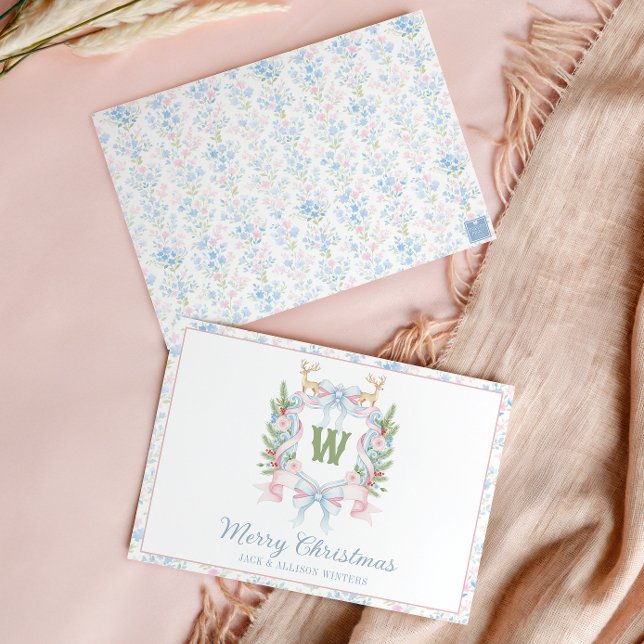 Cartão De Festividades Crest do Monograma do Grande Milênio (Criador carregado)