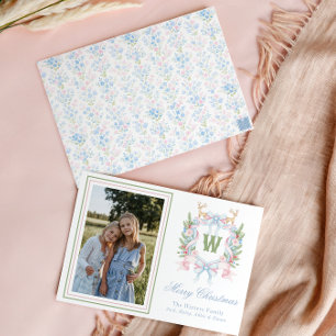 Cartão De Festividades Crest do Monograma do Grande Milênio