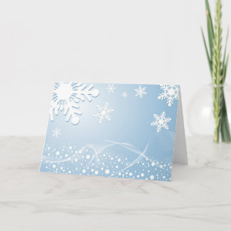 Cartão De Festividades Criação do floco de neve