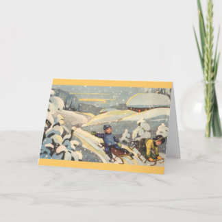 Cartão De Festividades Crianças estonianas nas naves