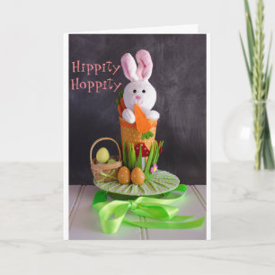 CARTÃO DE FESTIVIDADES CRIANÇAS **PÁSCOA*** COM BOLO DE BUNNY TAMBÉM AC D