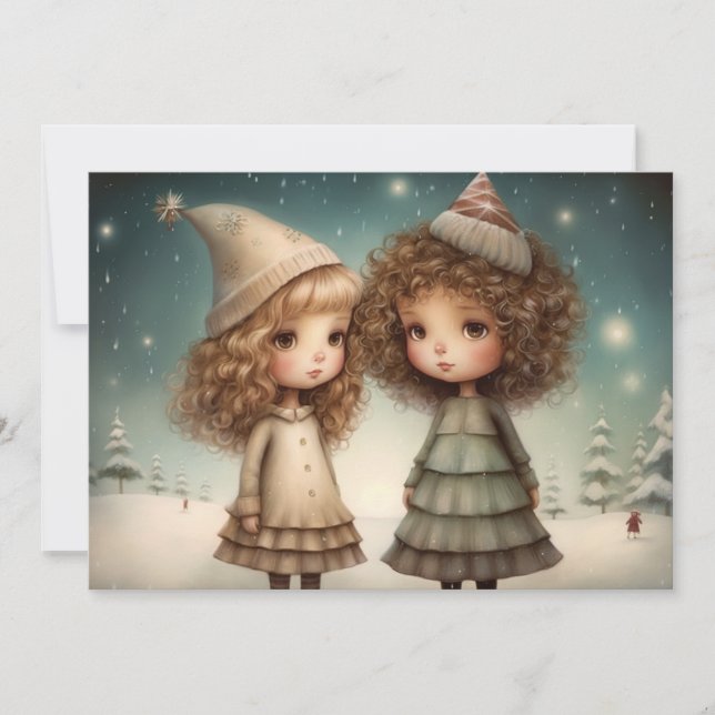 Cartão De Festividades Criando Memórias: Um Feliz Natal (Frente)