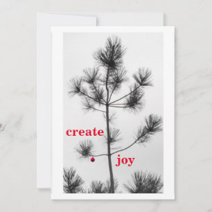 Cartão De Festividades Criar Enfeite de Natal Árvore de Pinheiro Férias d