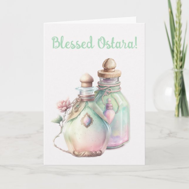 Cartão De Festividades Crie As Suas Garrafas De Perfume (Frente)