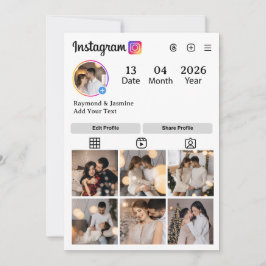 Cartão De Festividades Crie Seu Próprio Colagem de 7 Fotos
