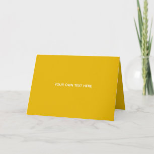 Cartão De Festividades Crie Seu Próprio Design Amarelo Personalizado