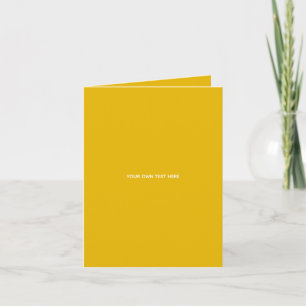 Cartão De Festividades Crie Seu Próprio Design Amarelo Personalizado