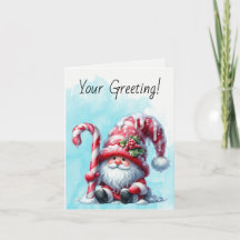 Crie seu próprio Gnome de Natal Barbudo de Hortelã