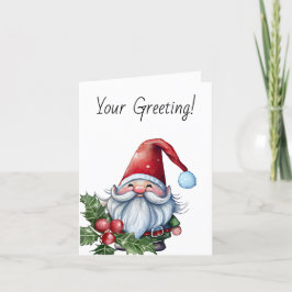 Cartão De Festividades Crie seu próprio Gnomo de Natal