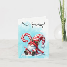 Cartão De Festividades Crie Seu Próprio Gnomo de Natal de Pepperminta Son