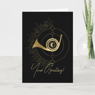 Cartão De Festividades Crie seu próprio julgamento Dourado da Arcana Taro