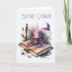 Cartão De Festividades Crie seu próprio livro ortográfico mágico da natur