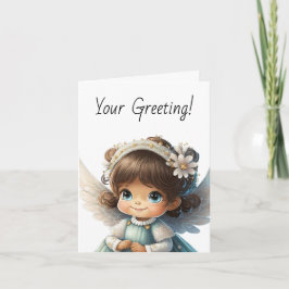 Cartão De Festividades Crie seu próprio nanjo natalino de Brunette