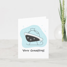 Cartão De Festividades Crie seu próprio Papai noel Sleigh Bag Natal