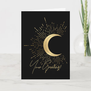 Cartão De Festividades Crie seu próprio Tarô Dourado da Lua da Arcana