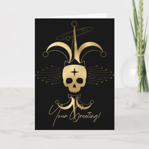 Cartão De Festividades Crie seu próprio Tarot Dourado da Arcana