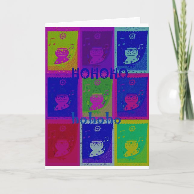 Cartão De Festividades Crie seus próprios Papais noeis especiais HoHoho P (Frente)