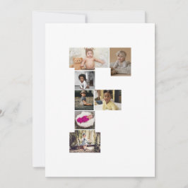 Cartão De Festividades Crie Sua Colagem de Fotos Personalizada com a Letr