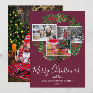 Cartão De Festividades Crie sua própria Feliz de colagem de fotos da famí
