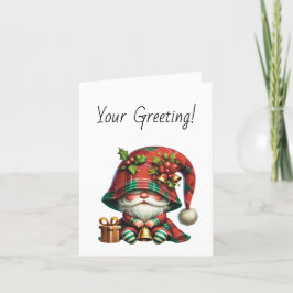 Cartão De Festividades Crie sua Xadrez de Natal Holly Sinos