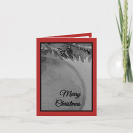 Cartão De Festividades Crimson Ornament Christmas – Elegant Holiday Card