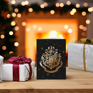 Cartão De Festividades Crista Dourada Reluzente HOGWARTS™