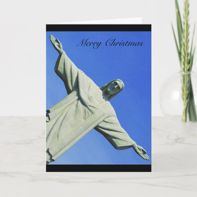 Cartão De Festividades cristo de natal (Frente)