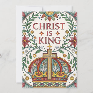 Cartão De Festividades Cristo é Rei