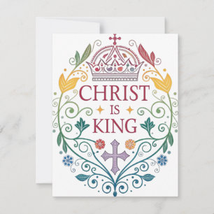 Cartão De Festividades Cristo é Rei
