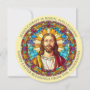 Cartão De Festividades Cristo é Riscado Páscoa religiosa católica
