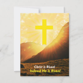 Cartão De Festividades "Cristo é risen" na Páscoa inglesa