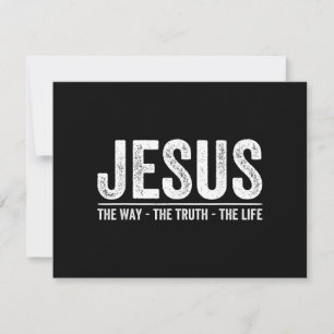 Cartão De Festividades Cristo Jesus O Caminho. A Verdade. A Vida Bendita